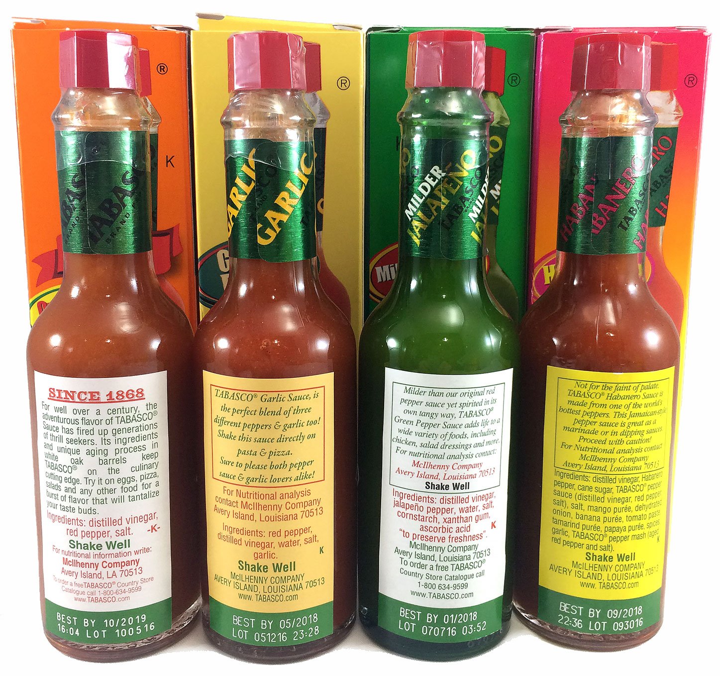 Tabasco Sauce Variety 4 Pack