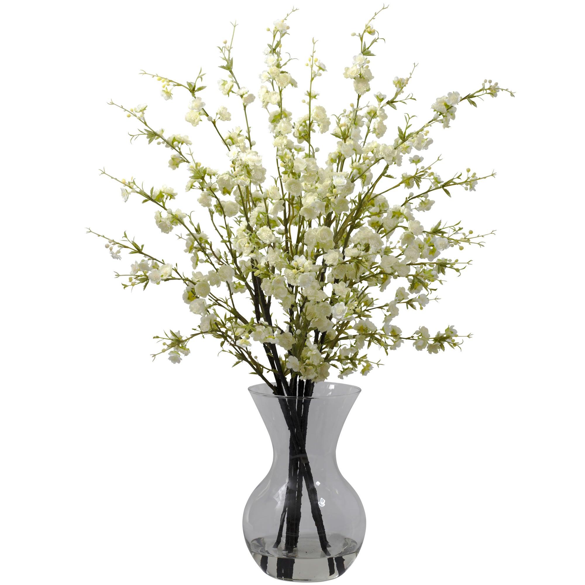 White Cherry Blossoms with Vase Arrangement