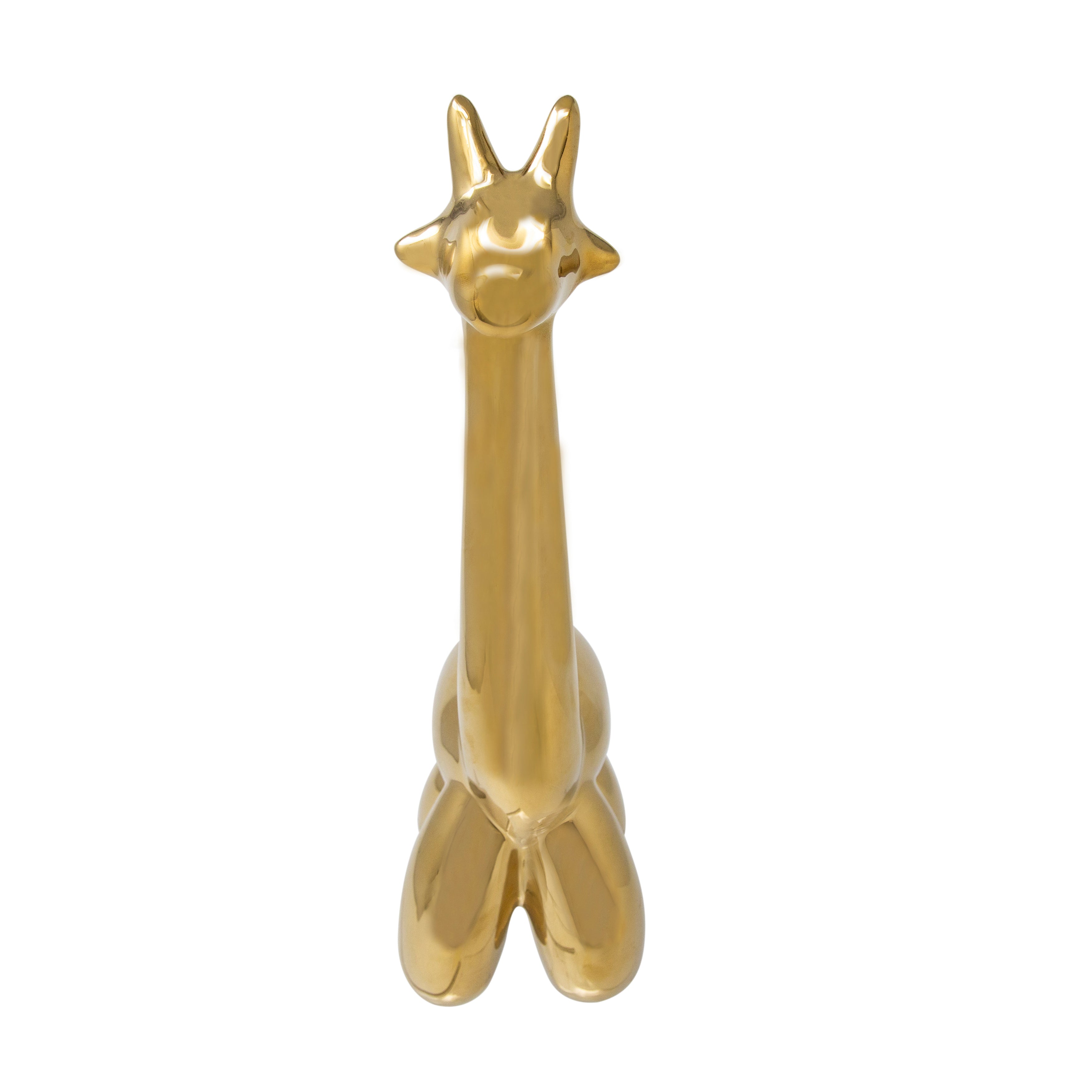 Gold Giraffe Balloon Animal, Figurines