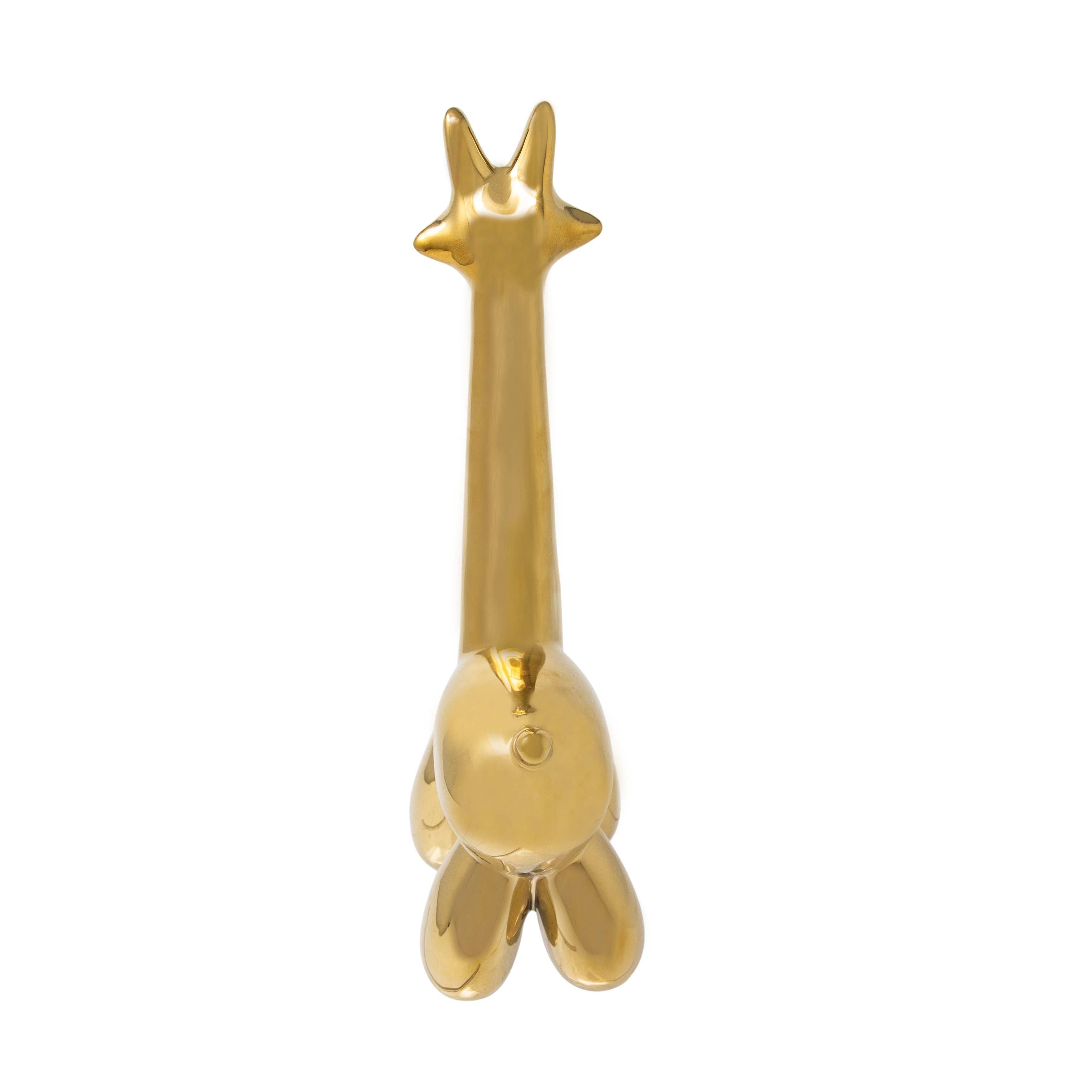 Gold Giraffe Balloon Animal, Figurines
