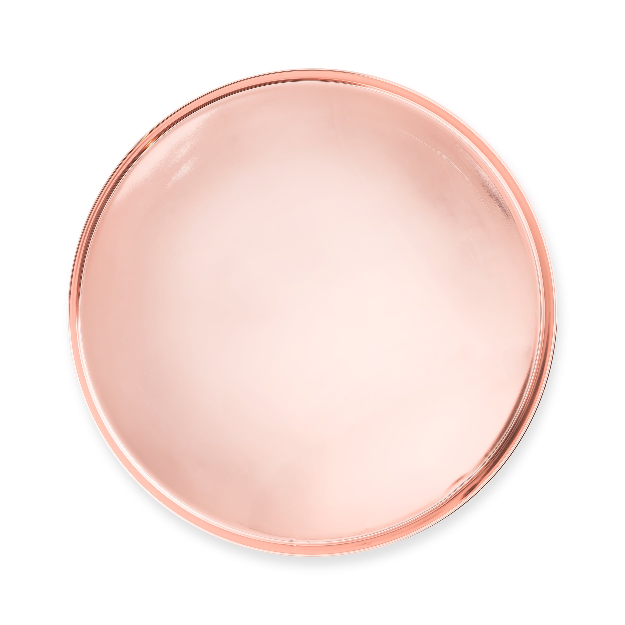 Round Copper Serving Tray 