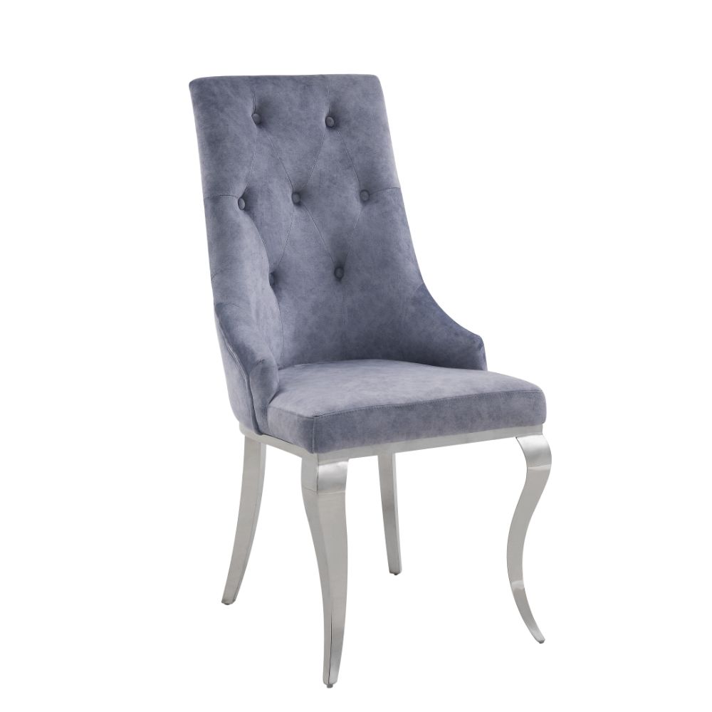 Dekel Side Chair (2Pc), Gray