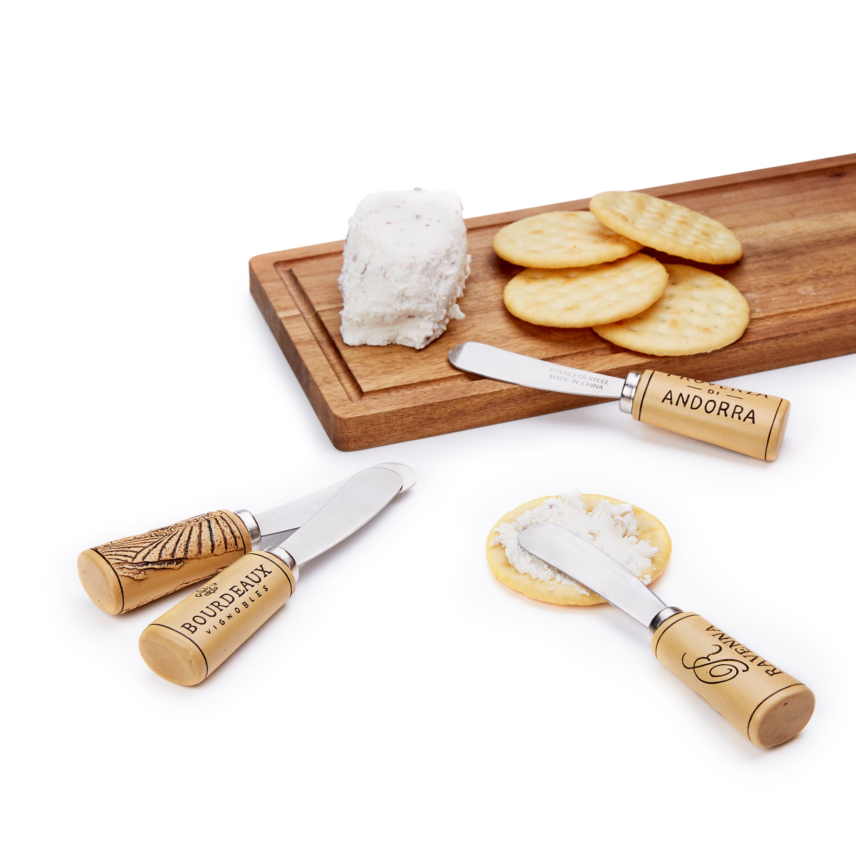 Cork Handled Cheese Spreader Set 