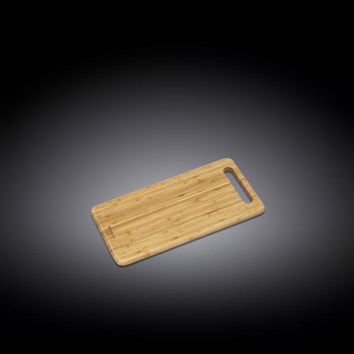 Set of 3 Natural Bamboo Long Serving Boards 15.8"