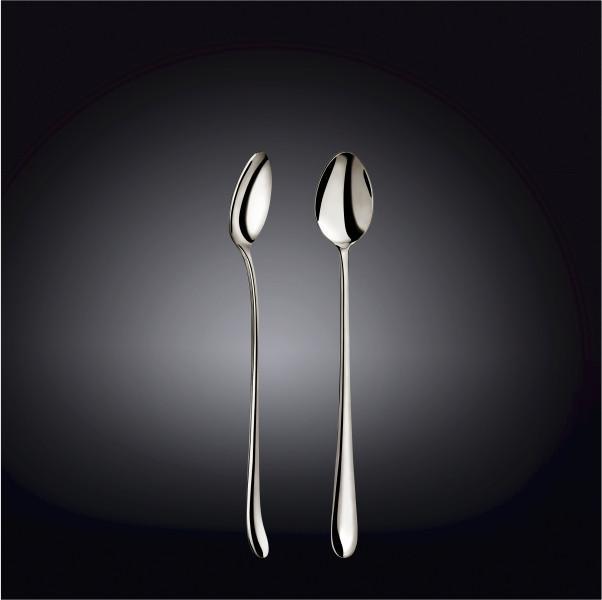 Set of  24 High Polish Stainless Steel Long Drink Spoons