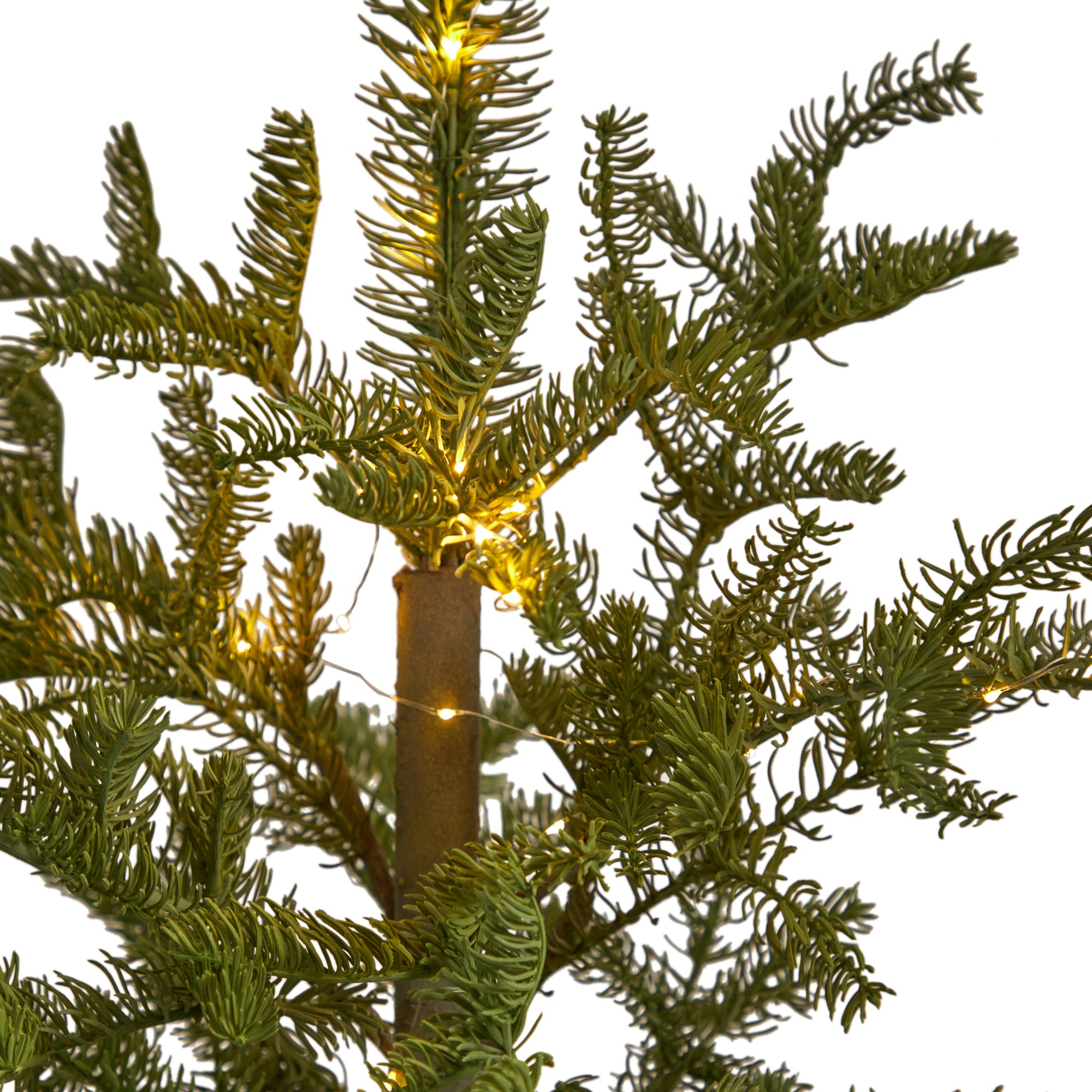 4.5' Pre-Lit Christmas Pine Artificial Tree in Decorative Planter