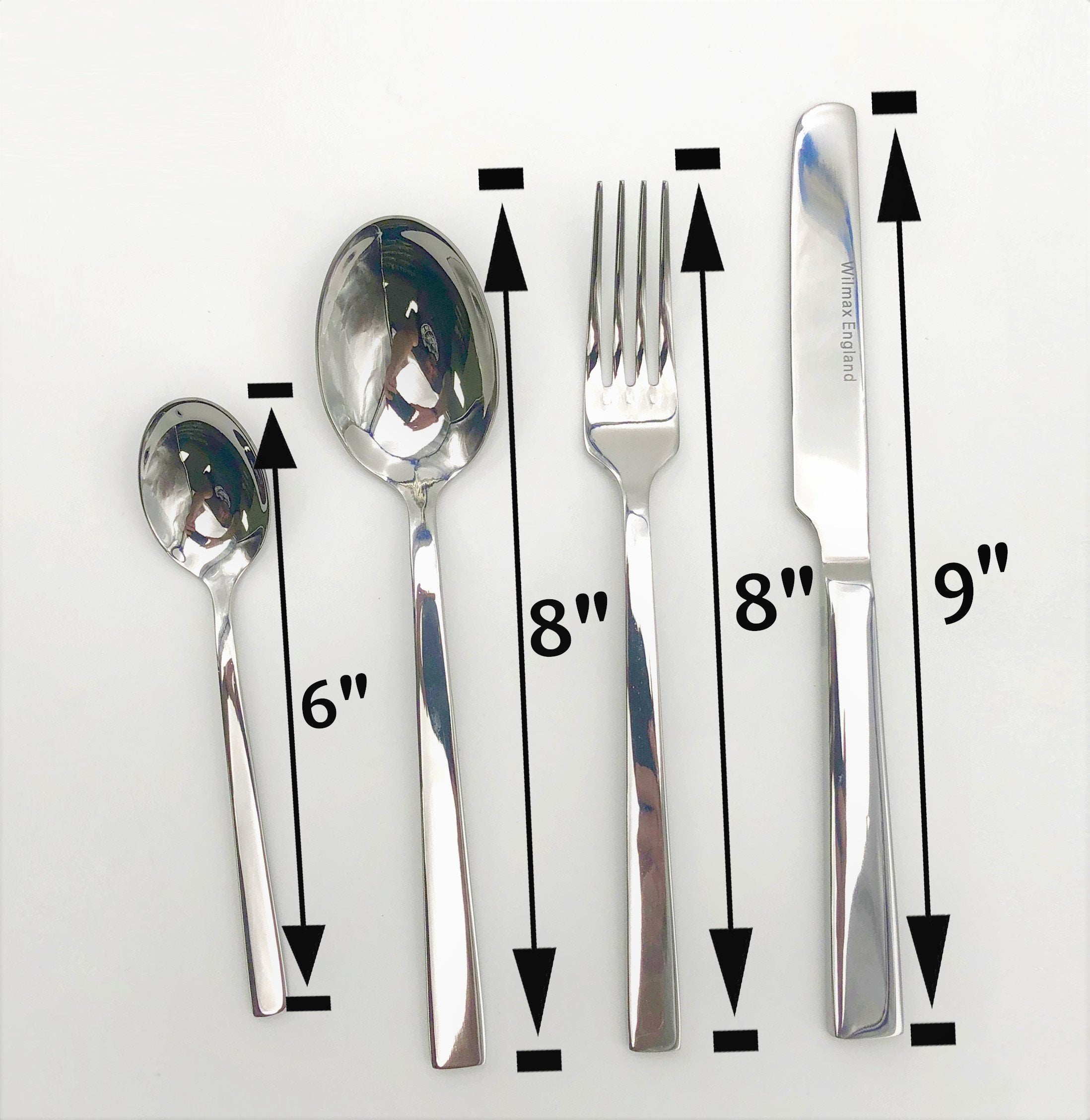 4-Piece Stainless Square Handle Flatware Set 