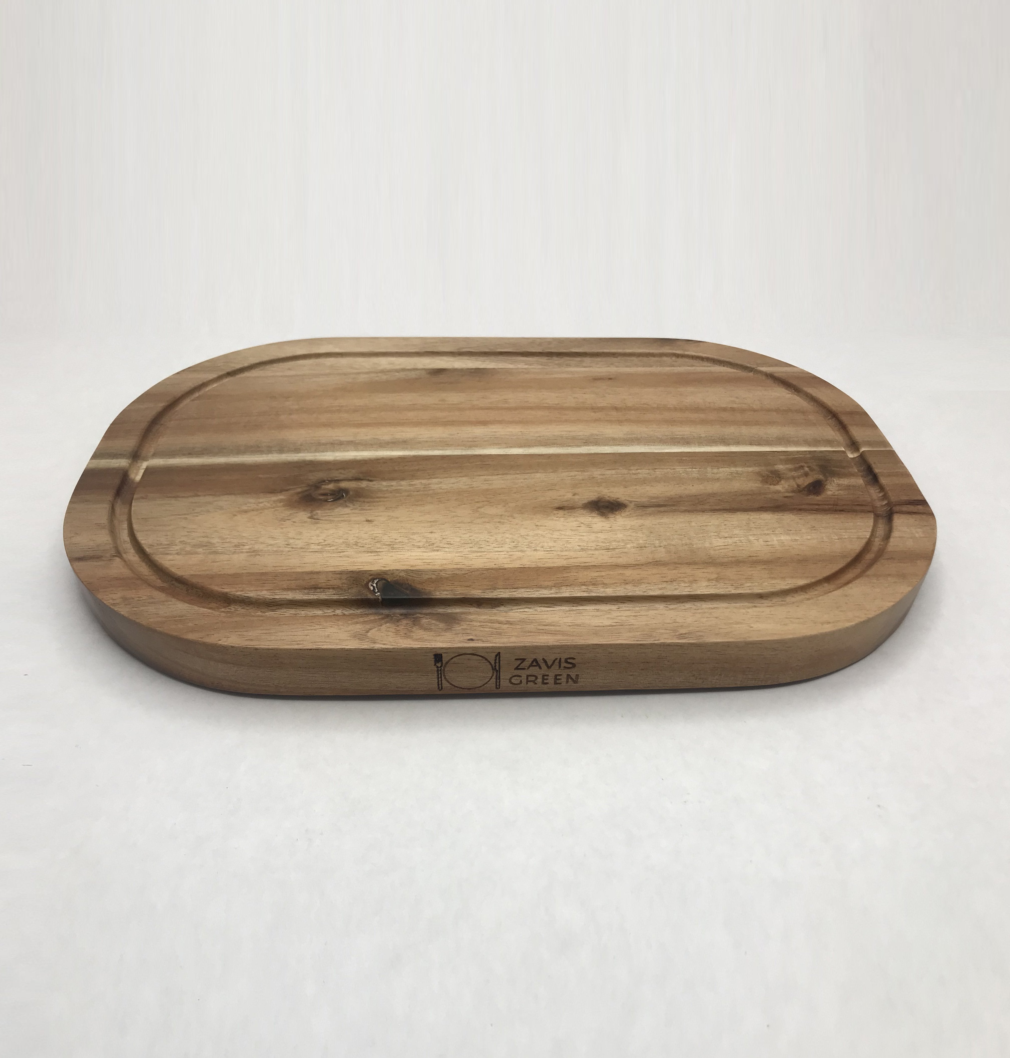 Set of 3 Acacia 12" Rounded Serving Boards