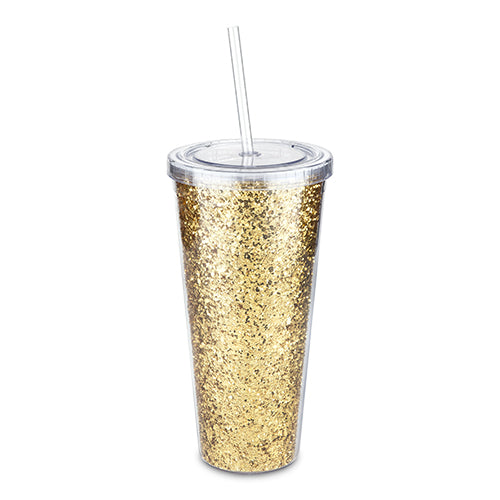 Glam Double Walled Glitter Tumbler 